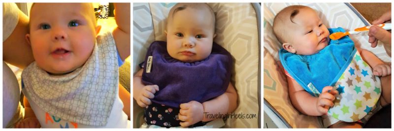 Review of Silly Billyz bibs and washcloth - TravelingInHeels.com