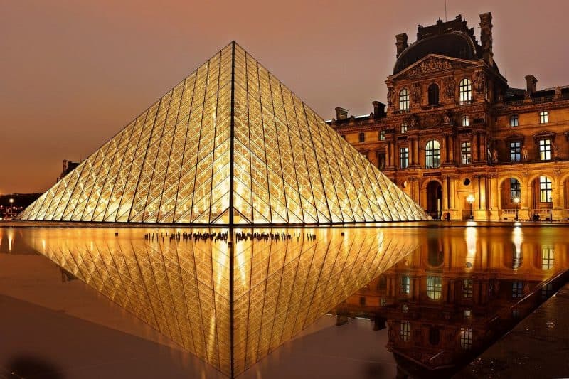 Visiting the Louvre in Paris is 1 of 4 classic European city breaks.