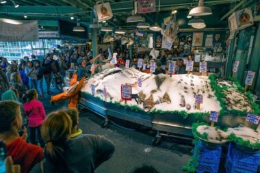 Seattle is 1 of 3 best weekend getaways to the U.S.A. and includes a visit to Pike Place Market.