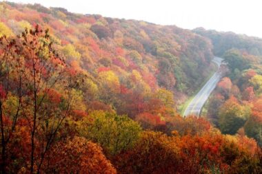 Things to do in North Carolina include a fall leaf peeping road trip in the autmun