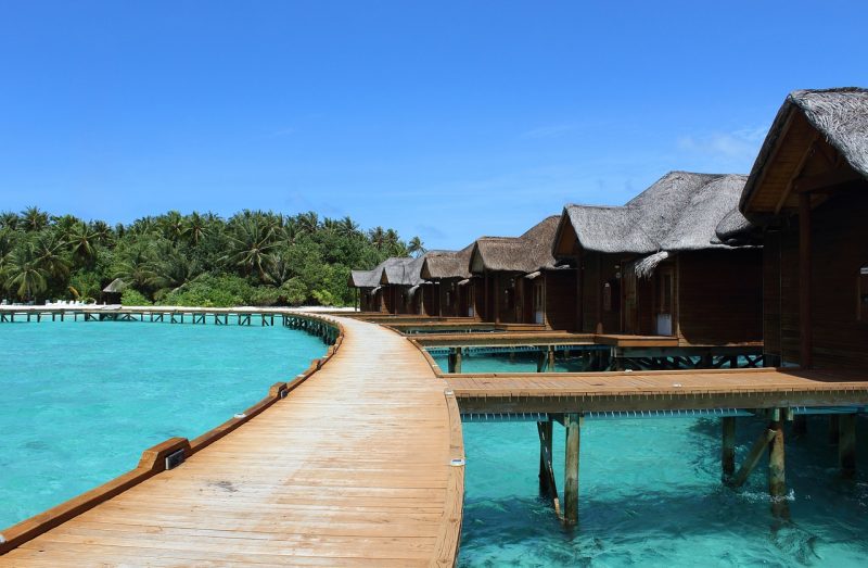 Seasoned travelers enjoy staying in unique boutique hotels, such as over-the-water-bungalows in Maldives.