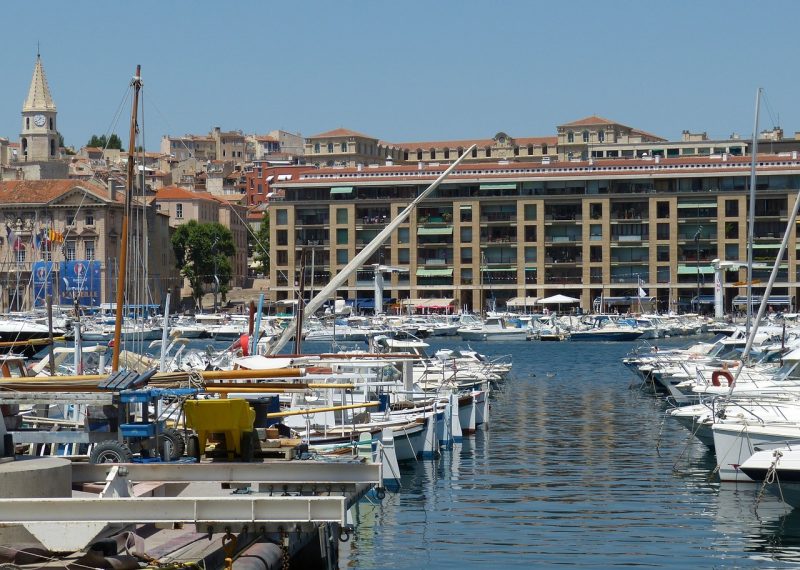 Bustling seaside charm of Marseille, France.