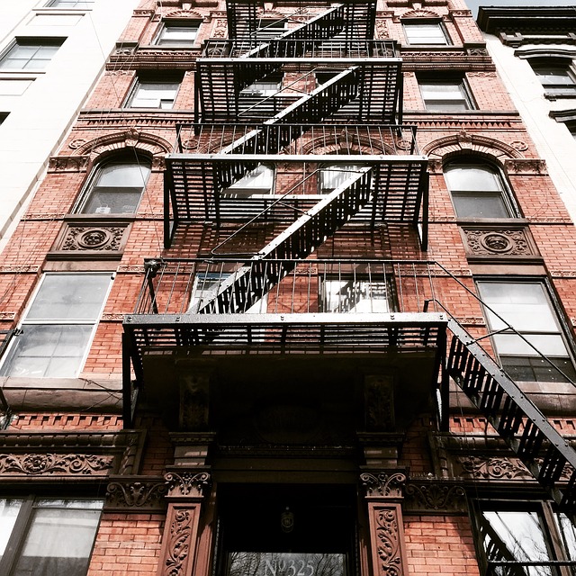 New York City's buildings in the Lower East Side offers timeless urban beauty.