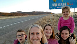 On our epic road trip to New Mexico (all road trips), we always stop at the state line signs for multigenerational family photos.