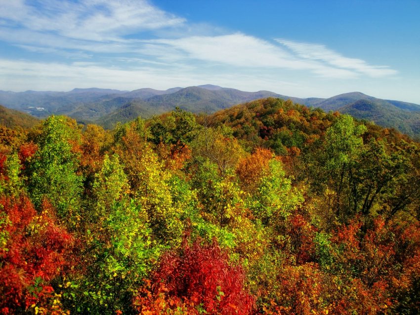 You can see and smell fall in the air when booking a cabin rental in the mountains of Georgia.