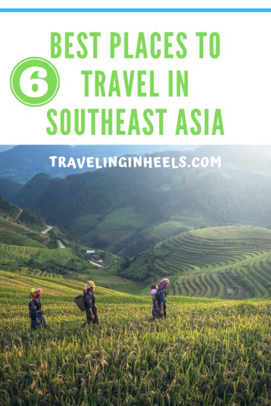 From Cambodia to Thailand, these are 6 best places to travel in Southeast Asia. #southeastasiatravel #southeastasia #travelbucketlist