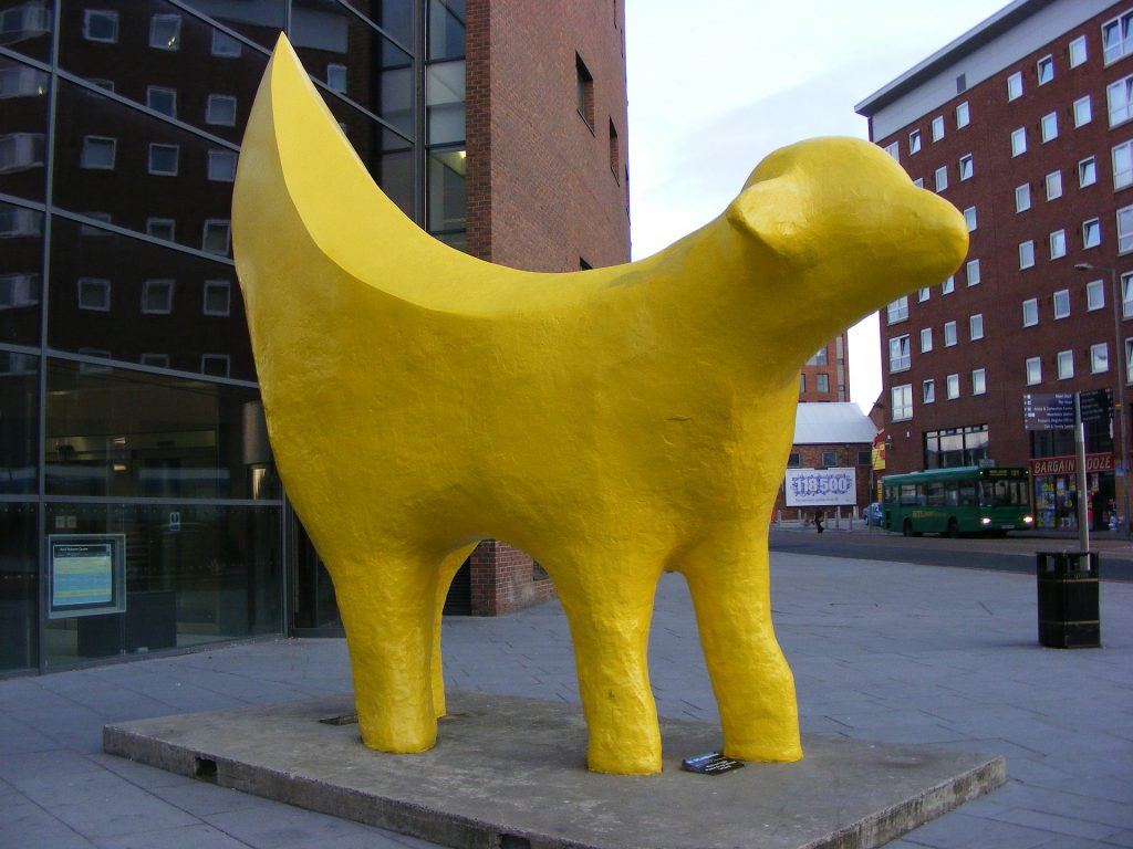 Commissioned in 1998 for Britain’s Art Transpennine exhibition, SuperLambanana, by Japanese artist Taro Chiezo, is one of the most popular and instantly recognisable pieces of public sculpture in Liverpool