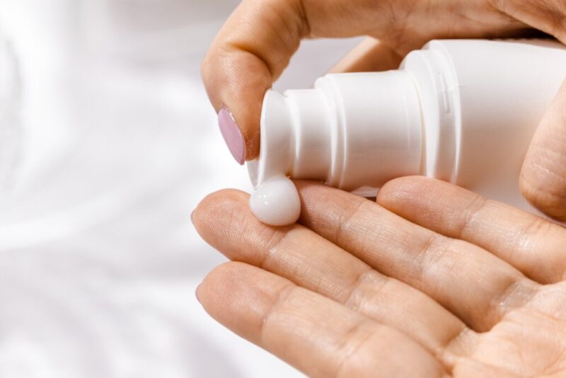 Applying and re-applying sunscreen is one of the vital healthy skin care routine steps