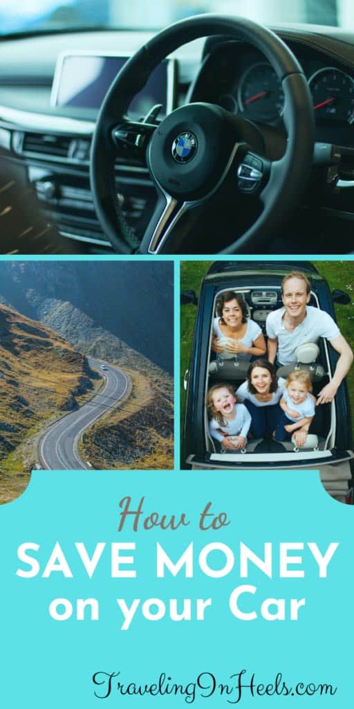 From car insurance to fuel economy, here are tips on how to save money on your car. #savemoneyonyourcar #savemoney #carsavings #roadtrip