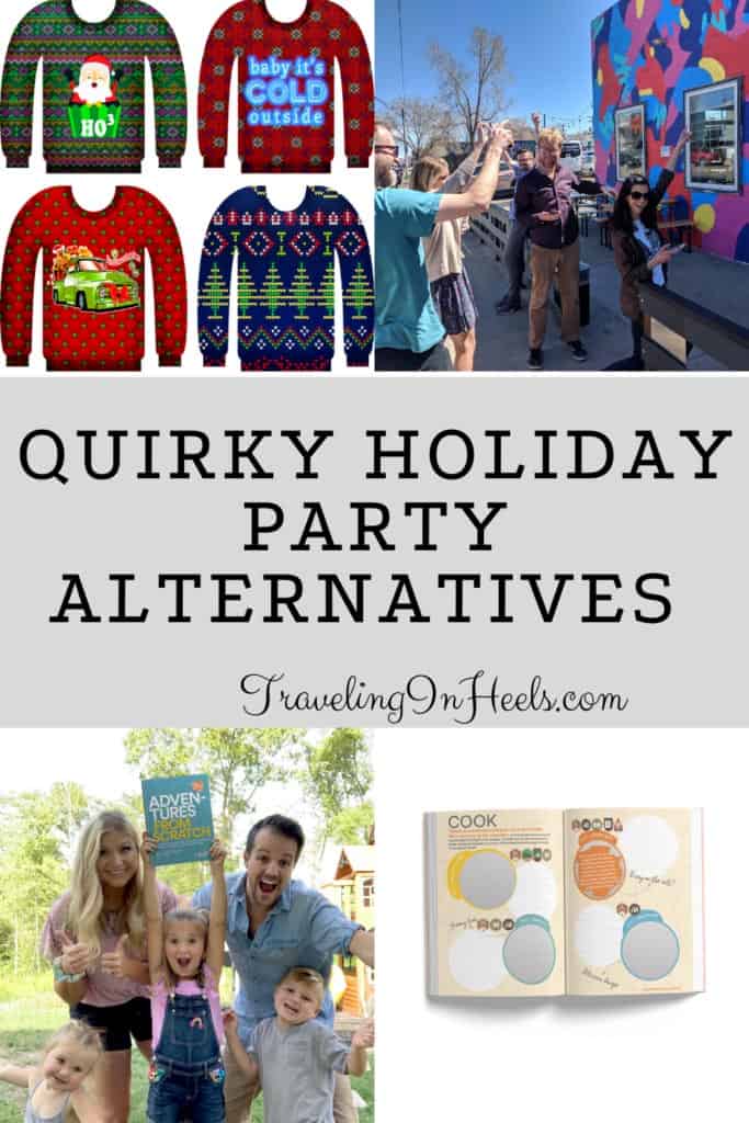 From outdoor scavenger hunts to virtual game night, we've got quirky holiday party alternatives for you. #holidaypartyalternatives #holidaypartyideas #virtualholidayparty #letsroam