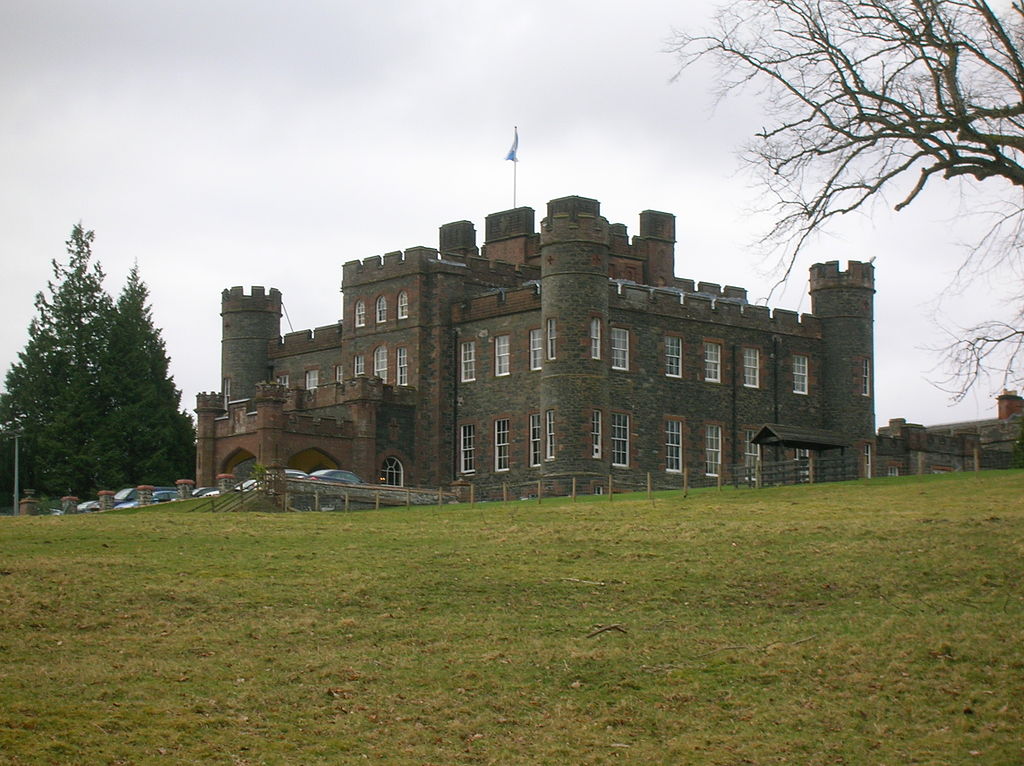 Stobo Castle is located at Stobo in the Scottish Borders, in the former county of Peeblesshire.