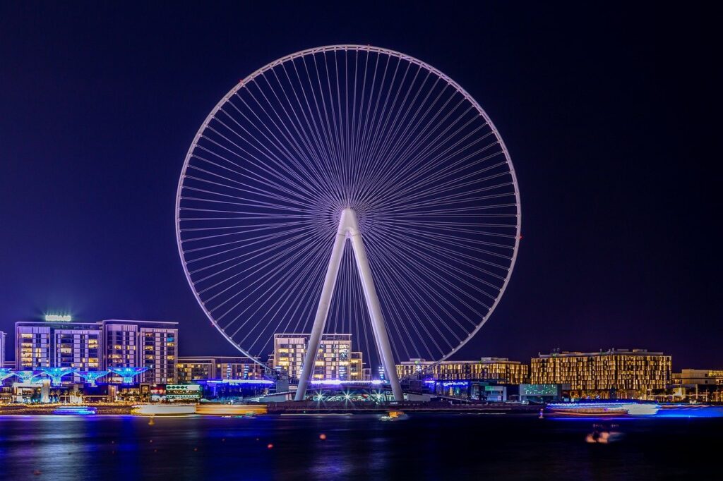 The giant Dubai Eye is the world’s largest Ferris wheel.