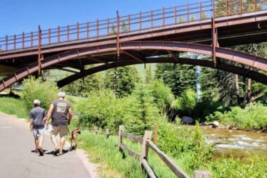 Enjoy river views and easy strolling along the Gore Valley Trail, a paved recreational path that runs the length of Vail.