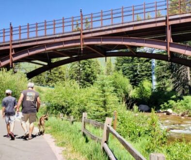 Enjoy river views and easy strolling along the Gore Valley Trail, a paved recreational path that runs the length of Vail.