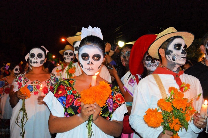 The Day of the Dead is a Mexican holiday celebrated in Mexico and elsewhere associated with the Catholic celebrations of All Saints' Day and All Souls' Day, and is held on November 1 and 2.