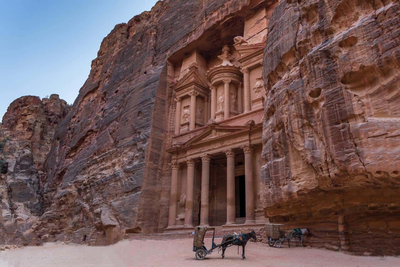 10 travel bucket list destinations not to miss include Petra, Jordan.