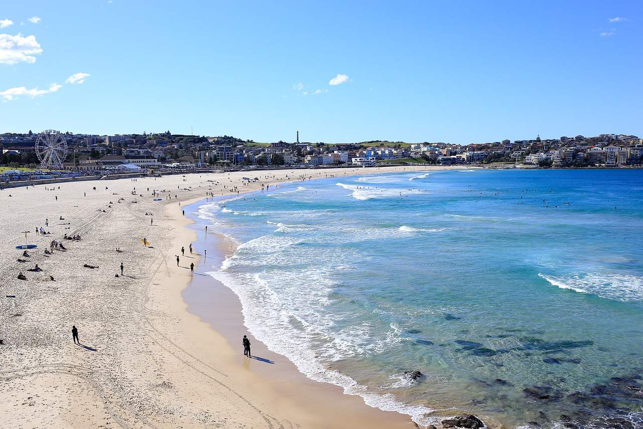 Bondi Beach is an iconic stretch of fine sand and curling waves and one of the world’s most famous beach destinations, located in Sydney, Australia. 