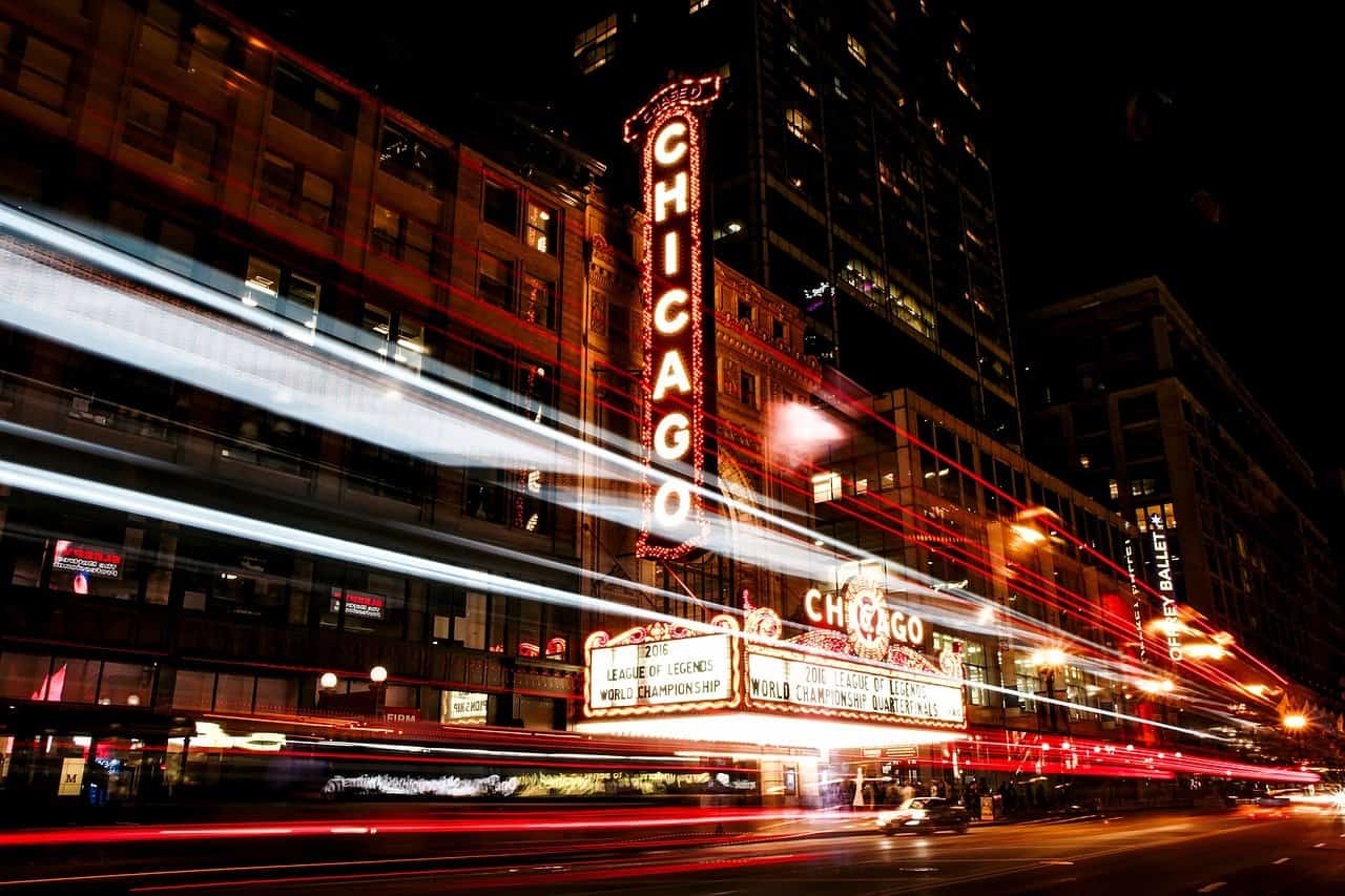 Take in a show at the Windy City's iconic Chicago Theater. 
