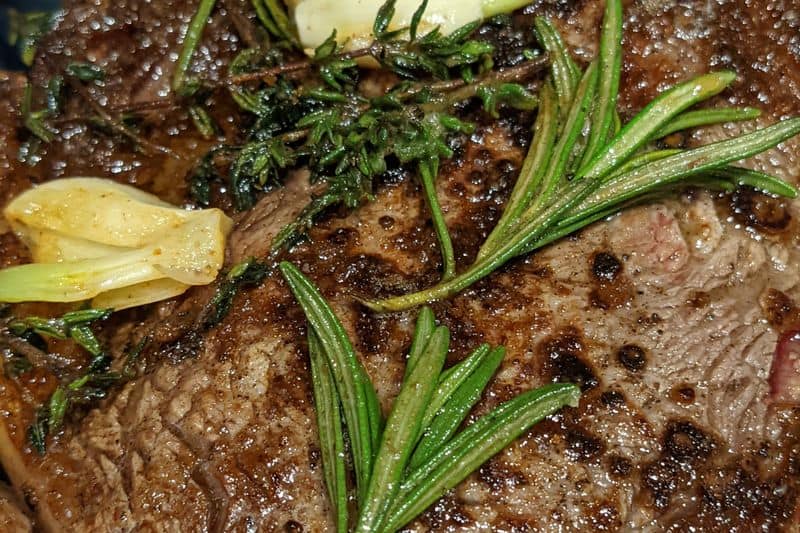 smoked elk steaks